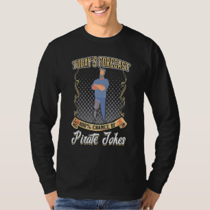 T-shirt 100% De Chance De Blagues Pirates Prothèses De Jam
