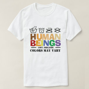 T-shirt 100% des couleurs humaines peuvent varier l'égalit