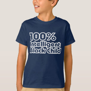 T-shirt 100% Enfant noir intelligent