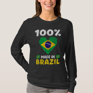T-shirt 100% Fabriqué Au Brésil Garçons Brésiliens Filles