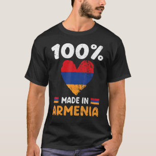T-shirt 100% Fabriqué En Arménie Garçons Arméniens Filles
