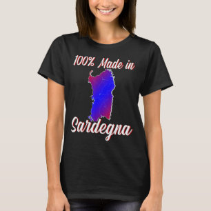 T-shirt 100 Fabriqué En Sardaigne Italie Cent Pour Cent Sa
