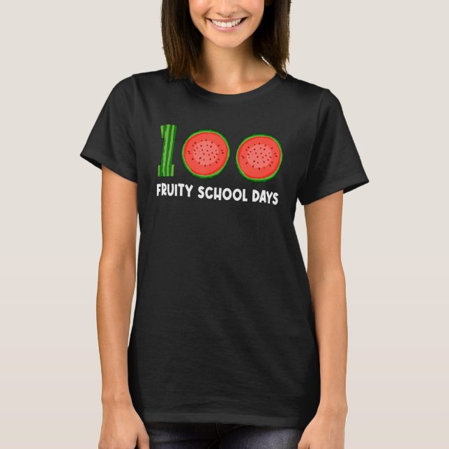 T-shirt 100 Fruity School Days Watermelon Tropical Fruit M (Devant)