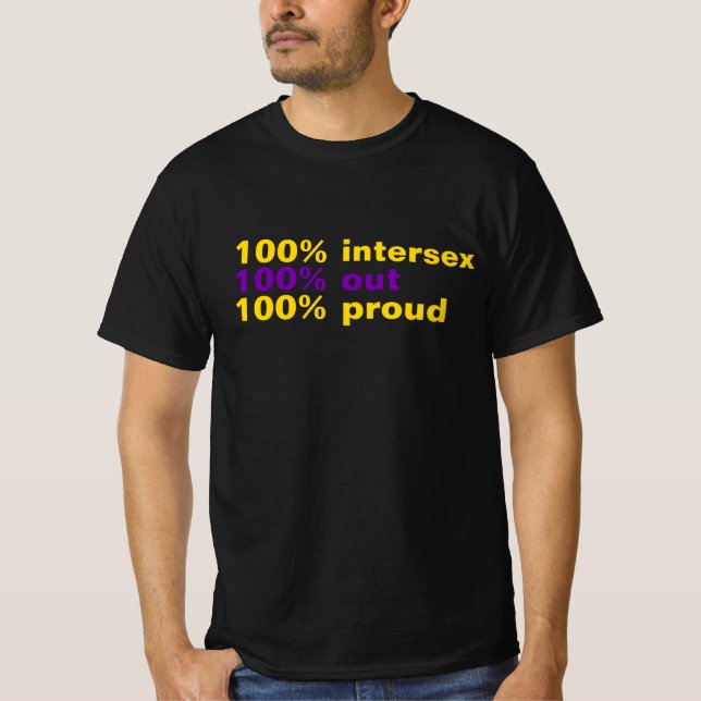 T-shirt 100% Intersexe (Devant)