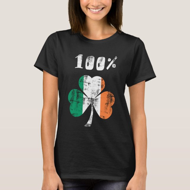 T-shirt 100% Irlandais (Devant)