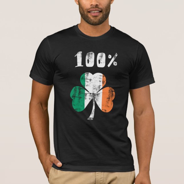 T-shirt 100% Irlandais (Devant)
