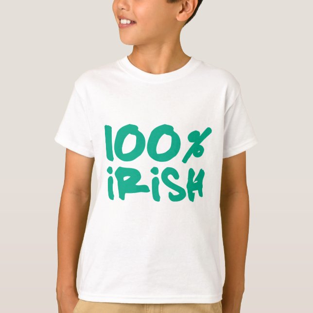 T-shirt 100 % irlandais (Devant)