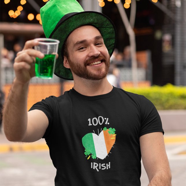 T-shirt 100% IRLANDAIS Saint Patrick's Day (Créateur téléchargé)