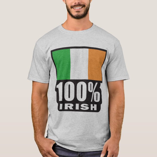 T-shirt 100% Irlande/St. Patrick's Day (Devant)