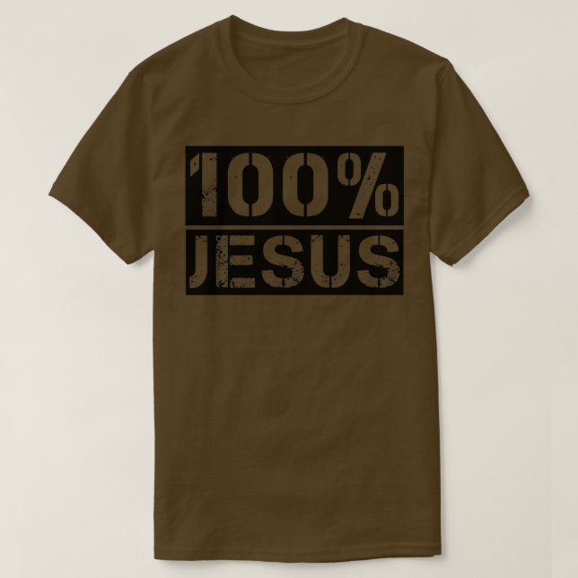 T-shirt 100 Jésus (Design devant)