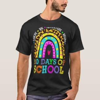 T-shirt 100 Jour D'Enseignant Étudiant 100 Jours Plus Inte