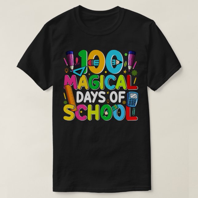 T-shirt 100 Journées magiques de l'école (Design devant)