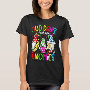T-shirt 100 jours avec mes gnomes gnomes décontractés prof