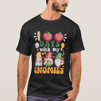 T-shirt 100 Jours Avec Mes Gnomies 100E Jour De Gnome D'Éc