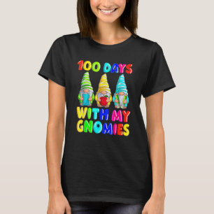 T-shirt 100 Jours Avec Mes Gnomies 100E Jour De L'École Gn