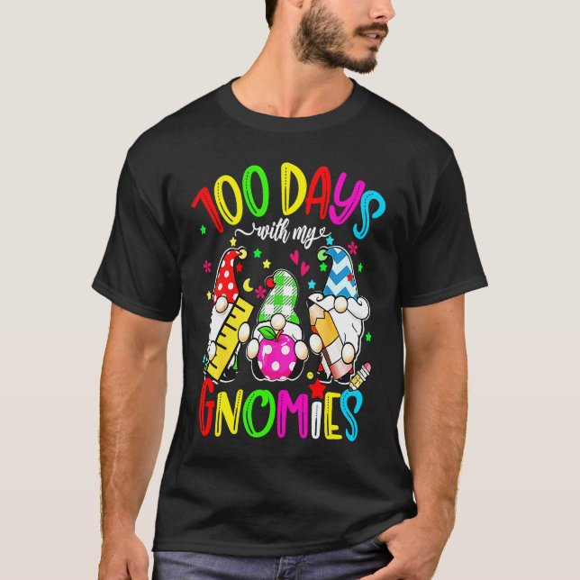 T-shirt 100 Jours avec mes Gnomies Chillin Gnomes Enseigna (Devant)
