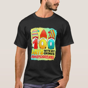 T-shirt 100 Jours Avec Mon Enseignant d'École Primaire Gno