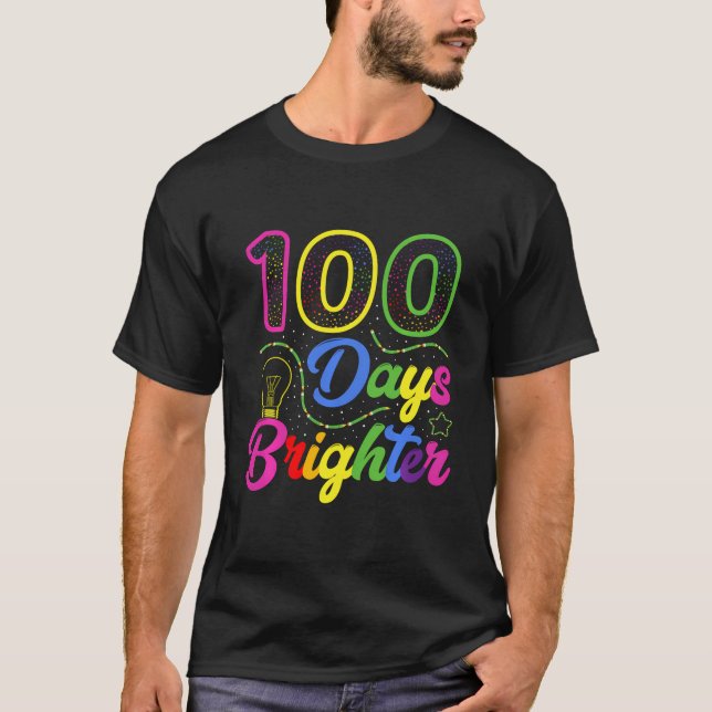 T-shirt 100 Jours Chemise Brighter 100E Jour D'École (Devant)