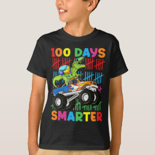 T-shirt 100 Jours Chic Dinosaure Monster Camion Garçons en