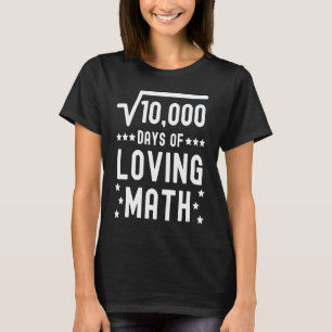 T-shirt 100 jours d'amour des maths  100e jour de l'école 