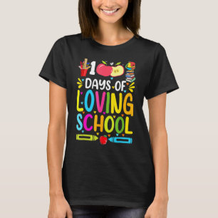 T-shirt 100 Jours D'Amour École Mignonne 100E Jour D'École