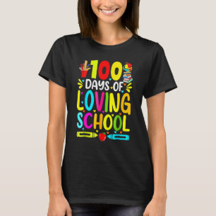 T-shirt 100 Jours D'Amour École Mignonne 100E Jour D'École