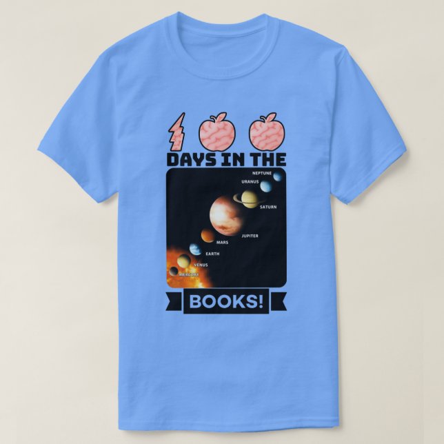 T-shirt 100 jours dans les livres 8 (Design devant)