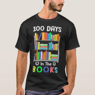 T-shirt 100 jours dans les livres Lecture Bibliothécaire P