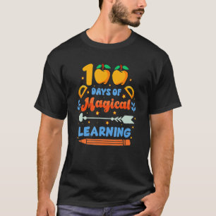 T-shirt 100 Jours D'Apprentissage Magique Drôle Enseignant