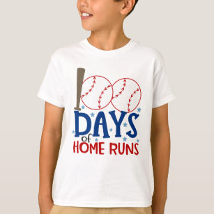 T-shirt 100 jours d'autonomie   Baseball