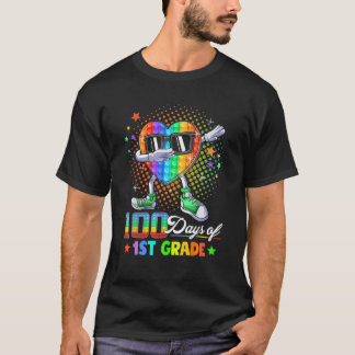 T-shirt 100 Jours De 1E Année Enseignant Enfants 100E Jour
