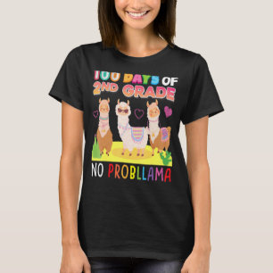 T-shirt 100 Jours De 2E Année Aucun problème 100e Jour Sch