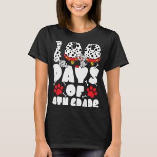 T-shirt 100 Jours de 4e année Dalmatien Chien Enfants 100