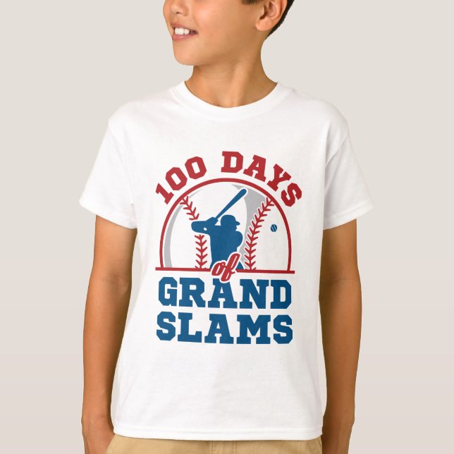 T-shirt 100 jours de baseball des Grands Slams (Devant)