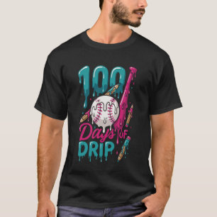 T-shirt 100 jours de baseball Drip Enfants Garçons 100e jo
