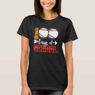 T-shirt 100 Jours De Baseball Scolaire 100 Jours Smarter 1