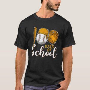 T-shirt 100 Jours De Baseball Scolaire 100E Jour De L'Écol