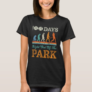 T-shirt 100 Jours De Baseball Scolaire Fun Boy Célébration