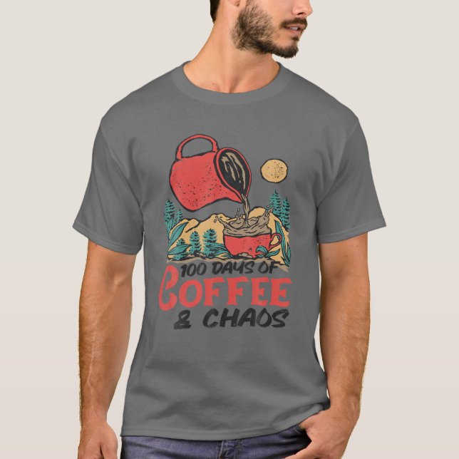 T-shirt 100 Jours De Café (Devant)