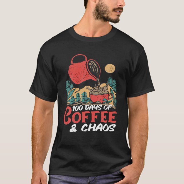 T-shirt 100 Jours De Café (Devant)