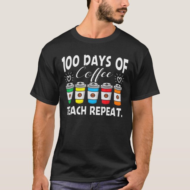 T-SHIRT 100 JOURS DE CAFÉ (Devant)