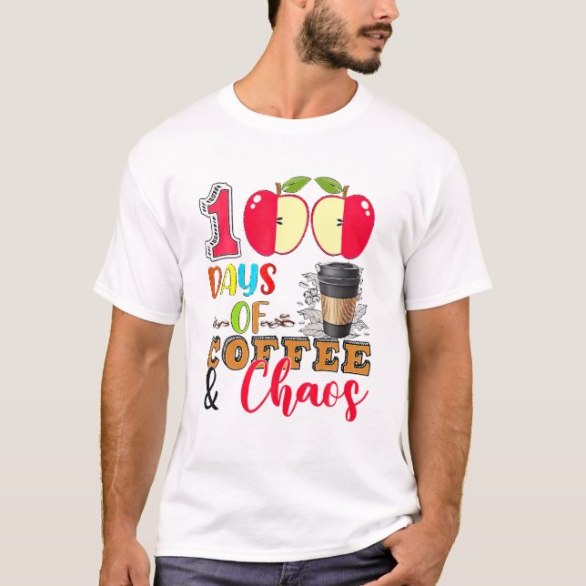 T-shirt 100 Jours De Café (Devant)