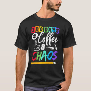 T-shirt 100 Jours De Café & Chaos - 100ème Jour École Teac