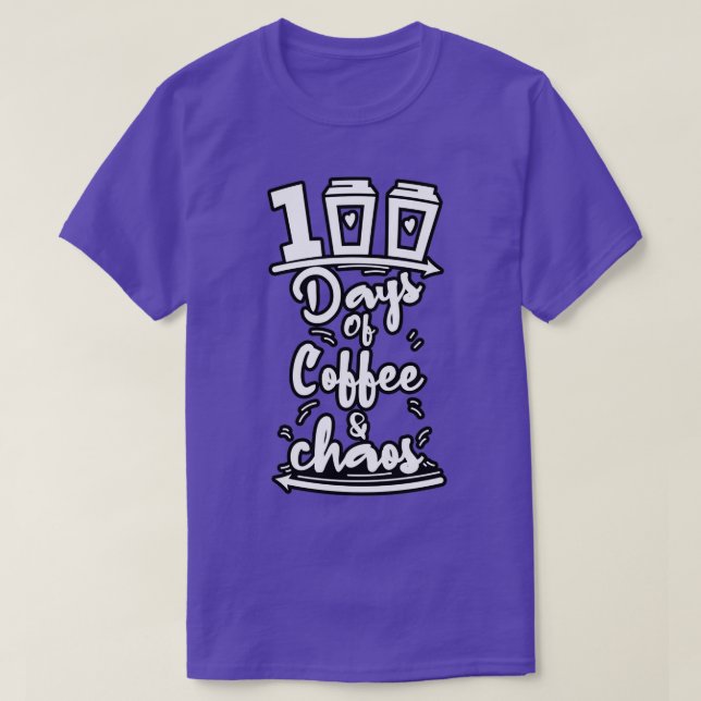 T-shirt 100 Jours De Café Chaos 5 (Design devant)