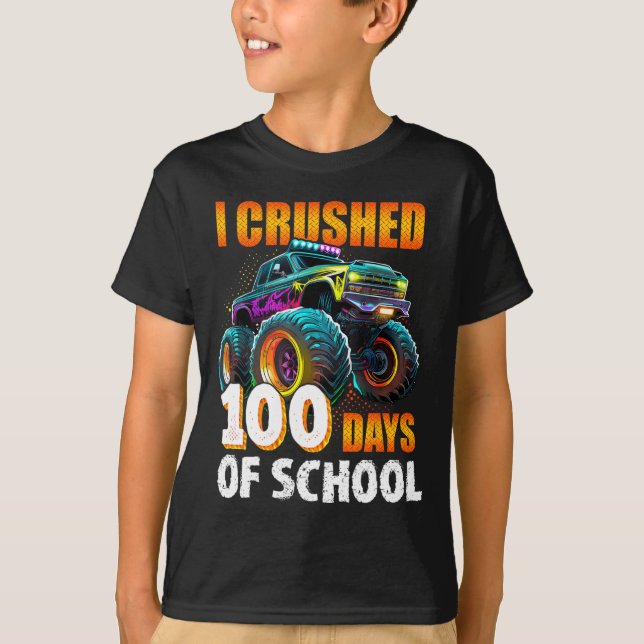 T-shirt 100 Jours De Camion Monster 100E Jour De Scho (Devant)
