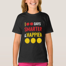 T-shirt 100 Jours de célébration de l'école Smarter Happie