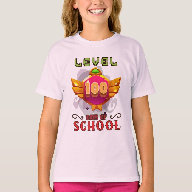 T-shirt 100 Jours De Chemise D'École |100e jour Enseignant (Devant)