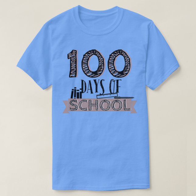T-shirt 100 Jours De Chemise D'École Cadeau Pour Enseignan (Design devant)