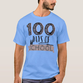 T-shirt 100 Jours De Chemise D'École Cadeau Pour Enseignan