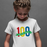 T-shirt 100 jours de chemise pour enfant<br><div class="desc">Célébrez le 100e jour de l'école avec ce design amusant et élégant qui dispose d'un endroit pour entrer votre nom d'école. Parfait pour les étudiants,  les enseignants et les administrateurs !</div>